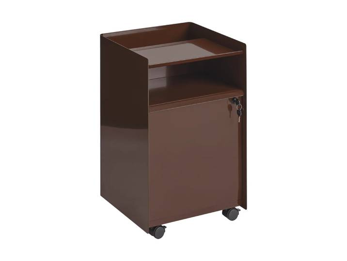 Muuto Folded Trolley desserte avec armoire Rouge foncé