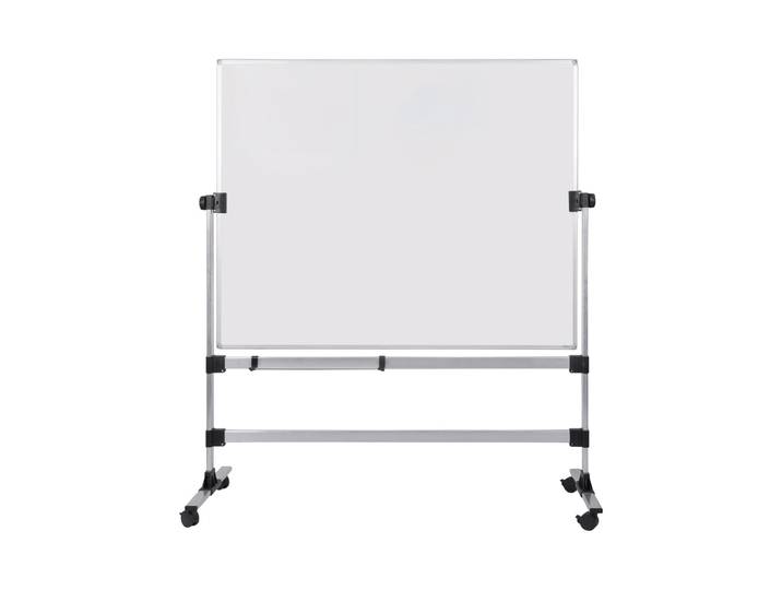 Bi-Office Tableau blanc pivotant émaillé Earth - L.120 x H.90 cm - Magnétique - Cadre Aluminium
