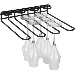 APS Gläserschiene, Küchen Organizer, Schwarz