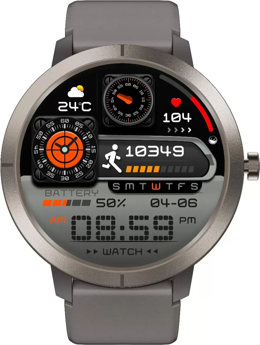 INF GPS Smartwatch mit Multi-Satellitenpositionierung, AMOLED-Bildschirm & Bluetooth-Anruf Grau