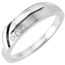 3 Brillanten Ring zus. ca. 0,03ct Weiß/SI Platin 950