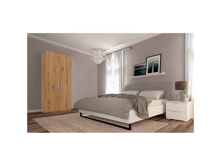 Drehtürenschrank XVI 91 x 235cm Braun/Eiche Artisan Dekor