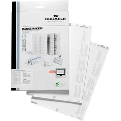 Durable Einsteckschilder Badgemaker auf A4 30x65mm VE=10x360 Stück