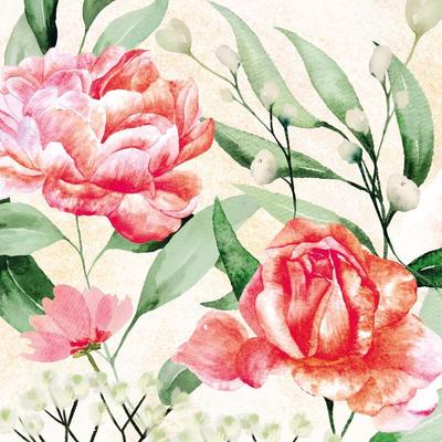 240x PAPER + DESIGN Tissue-Serviette 33 x 33 cm Rose symphonie 3-lagig