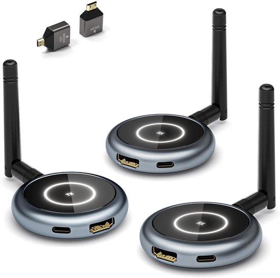 Drahtloser HDMI Sender und Empfänger - bis zu 4 Empfänger - 165FT/50M Streaming 1080P @60Hz