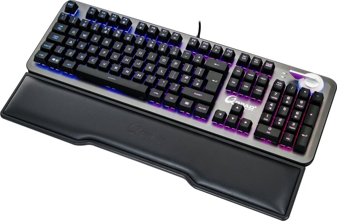 Qpad 9J.P7R81.K0G Gaming Keyboard Pro MK95 zwart met RGB DE