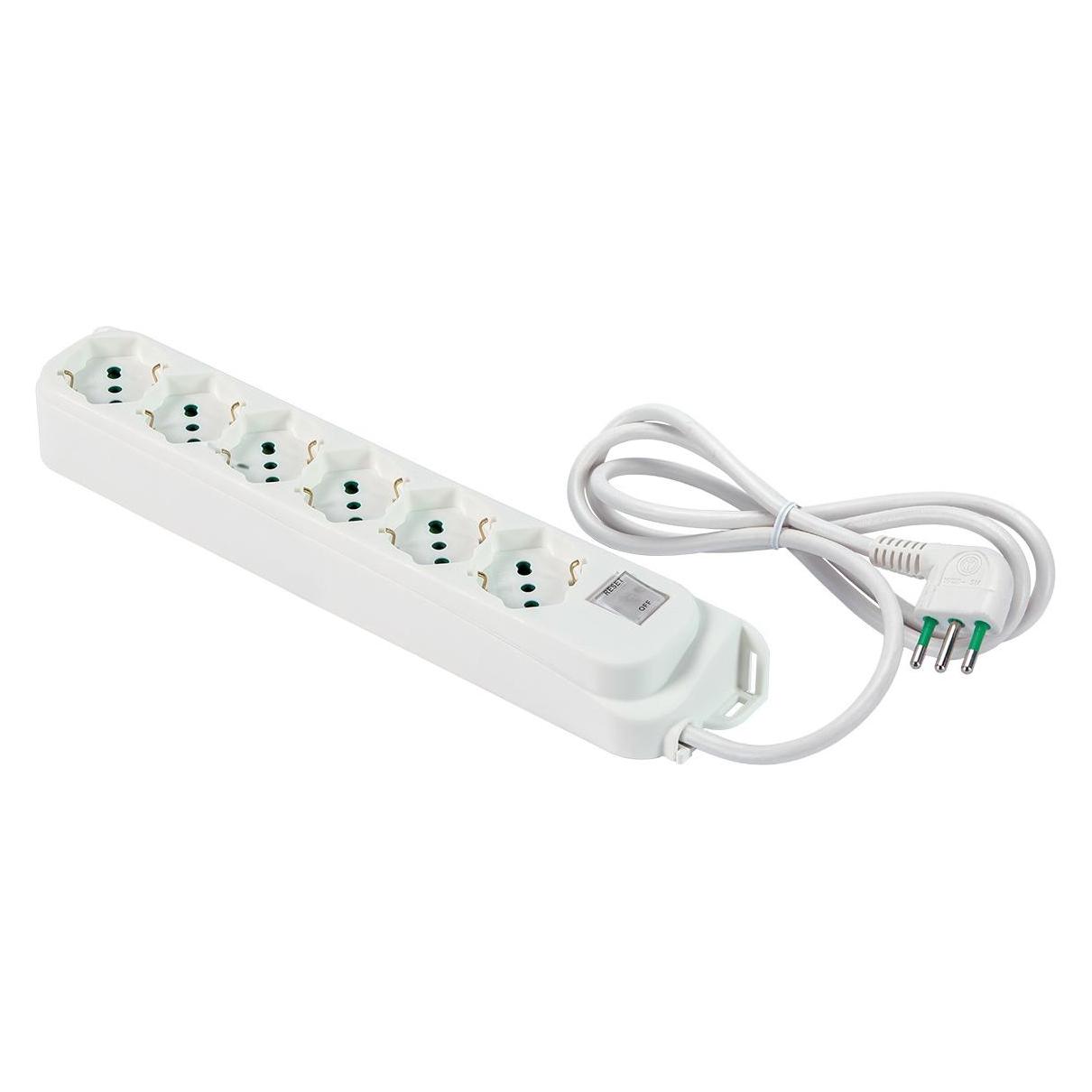 Goobay Fme Multipresa 6x2Pt Sk Weiss Int (6x, 1.50 m) (474304)