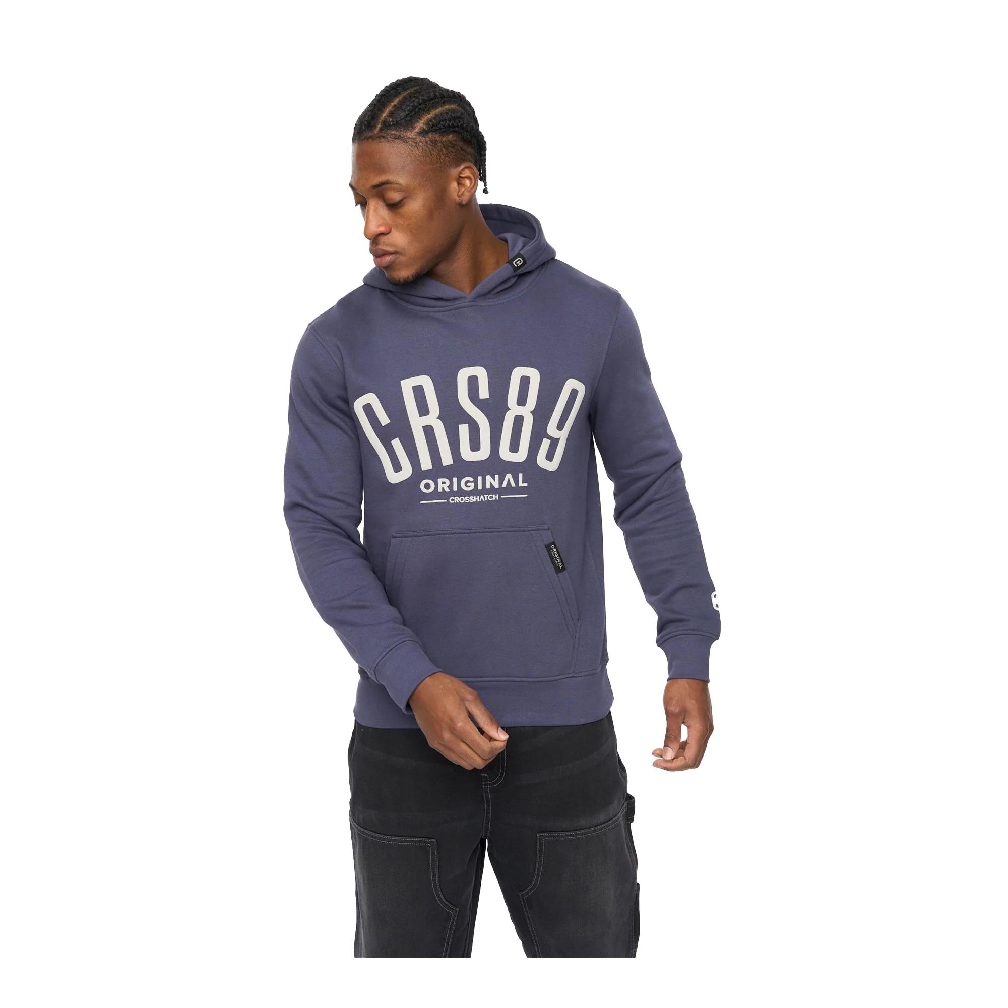 Crosshatch Heren Hallfell Hoodie (Marineblauw)