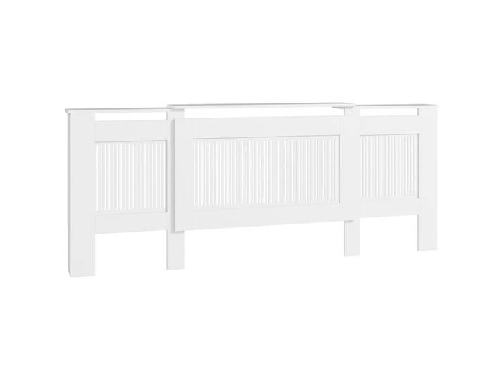 Homcom Heizkörperverkleidung Spanplatte MDF Weiß, Nachbildung, 19x81.5x201 cm, Wohnzimmer, Wohnzimmertische, Konsolentische