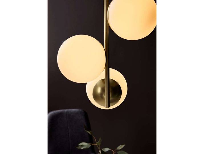 Lilly Pendelleuchte Brass/Opal - Nordlux - Wohnzimmer - Metall