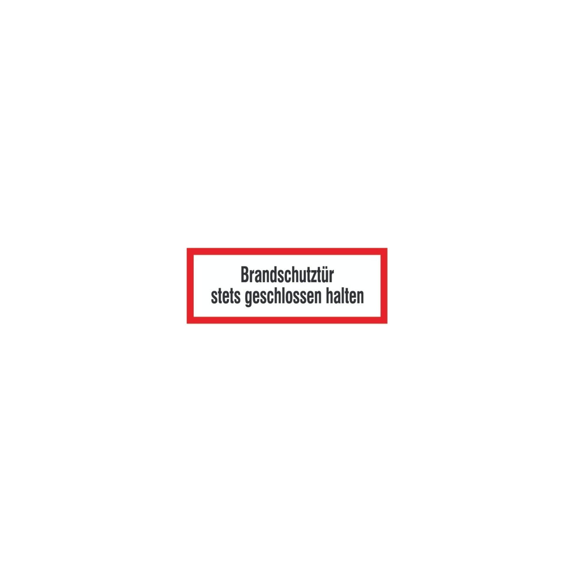SafetyMarking Brandschutzschild Folie B297xH105 mm Brandschutztür geschl.h. langnachleuchtend ; wolk (21.2546)