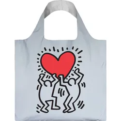 LOQI Museum Keith Haring Dancing Heart Tasche mit reflektierender Beschichtung