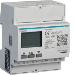 Hager Energiezähler 3phasig ECR302C