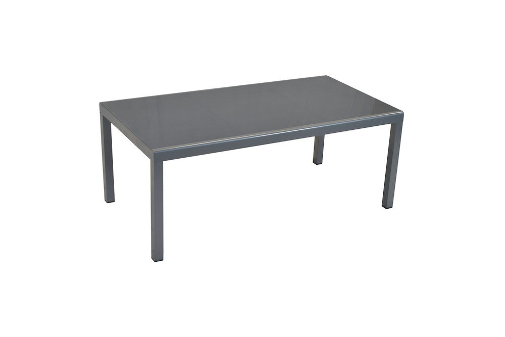 MERXXHANDELS Tisch 190x100cm silber Halbrundprofil Aluminium 16946264