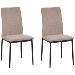 HTI-Living, Stühle, Esszimmerstuhl Finn Cordstoff Rosa (1x)