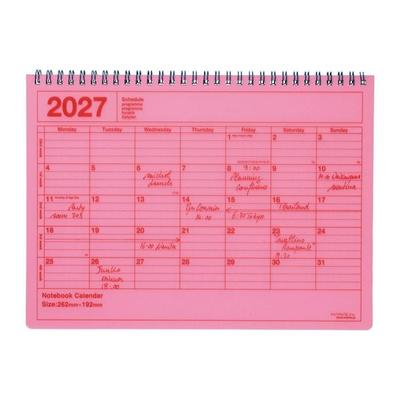 MARK'S 2027 Notebook Calendar M // Neon Pink