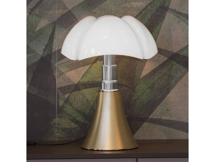 Pipistrello Med, Dimmer, messing - Martinelli Luce - Wohnzimmer - Design - Metall - Mit Schirm