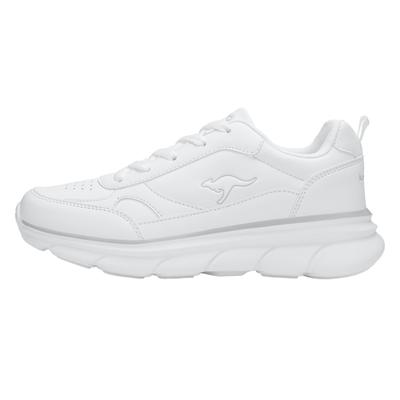 Sneaker KANGAROOS "K-CR ADINA", Herren, Gr. 39, atmungsaktiv, weiß (weiß, mono), Synthetik, Schuhe Sneaker, Gute Dämpfung