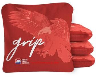 Skip's Garage Grip N' Glide Red Dual Sided Cornhole Bags