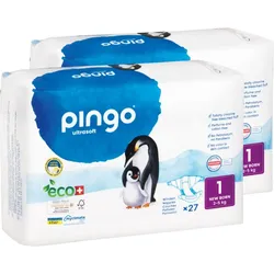 Bio Windeln New Born Jumbo 2-5Kg Pinguin - Pingo 54 ST