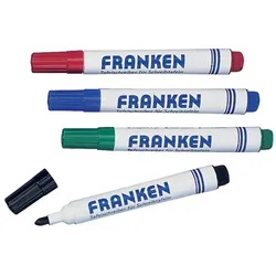 FRANKEN Whiteboard-Marker, Strichstärke: 2-6 mm, sortiert