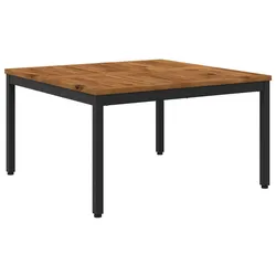 vidaXL Couchtisch Natürlich und Schwarz 80 x 80,5 x 45 cm