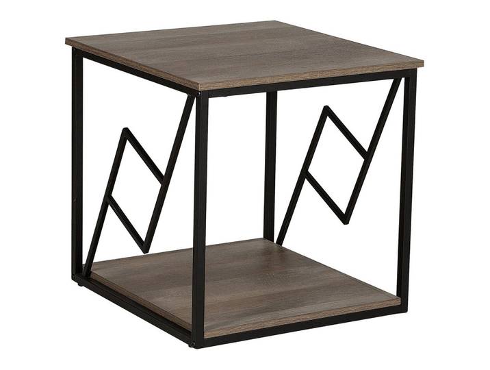 BEISTELLTISCH dunkler Holzfarbton quadratisch 56/56 cm Forres