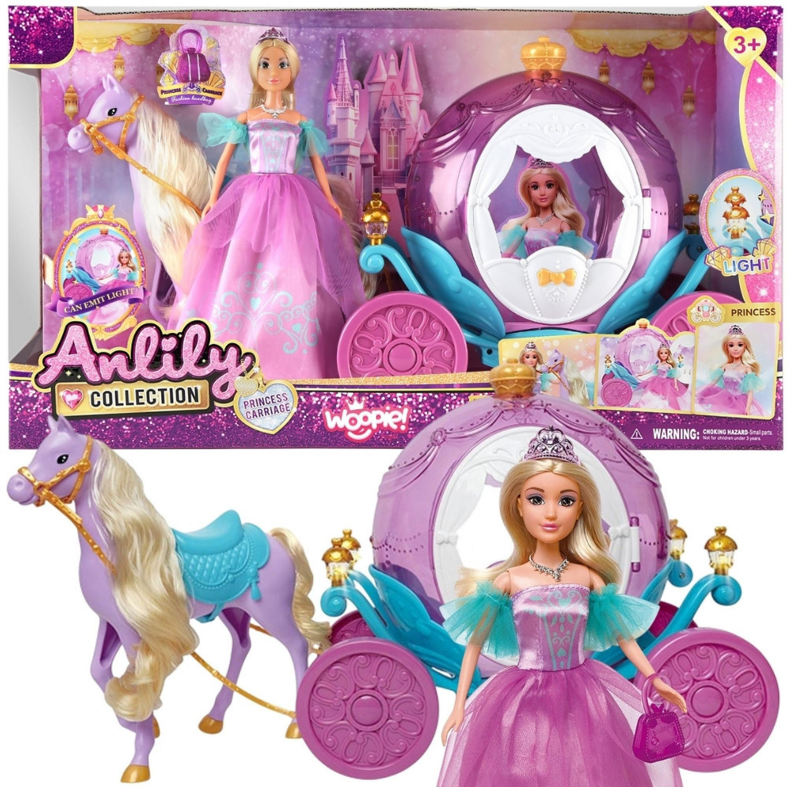 Woopie Royal Princess Lily-pop en magische koetsaccessoires