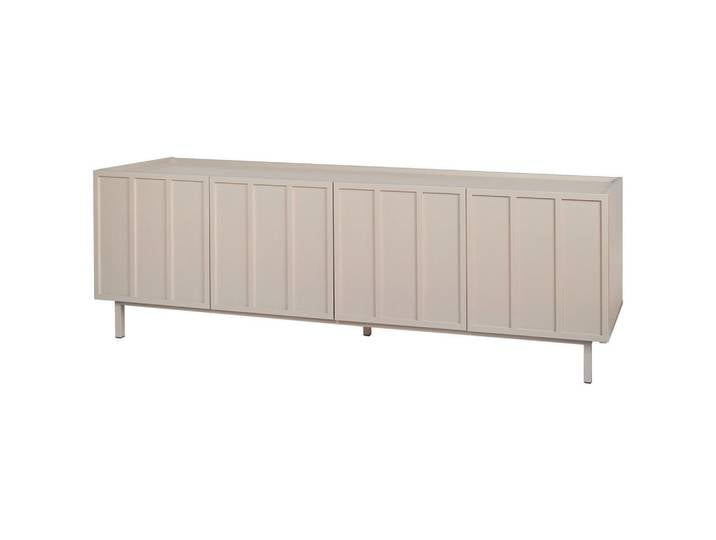 Livetastic Lowboard Velin, Beige, Kaschmir, Metall, 2 Fächer, 52x40x160 cm, Bsci, Wohnzimmer, Wohnwände, Lowboards
