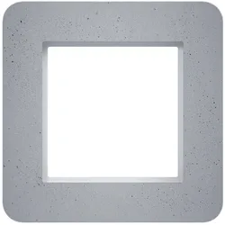 Hager WAD9100X10 Rahmen 1fach, C.8, concrete stone, glatter Beton