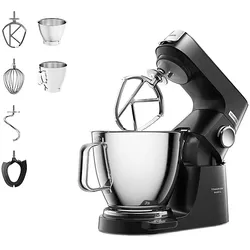 KENWOOD Titanium Chef Baker XL KVL85.004BK Küchenmaschine Gebürstetes Metallic Schwarz (Rührschüsselkapazität: 7 l, 1200 Watt)