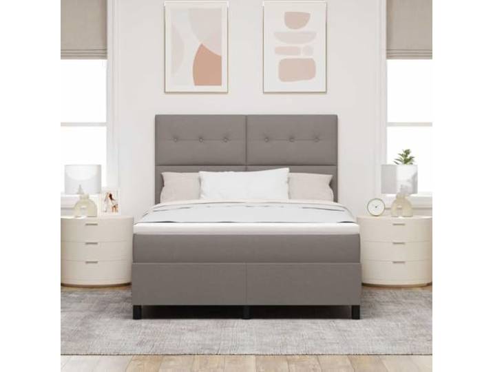 KTHLBRH Doppelbett 160 x 200 cm mit Matratze Hart, Massivholz, atmungsaktiver Stoff, modernes Design