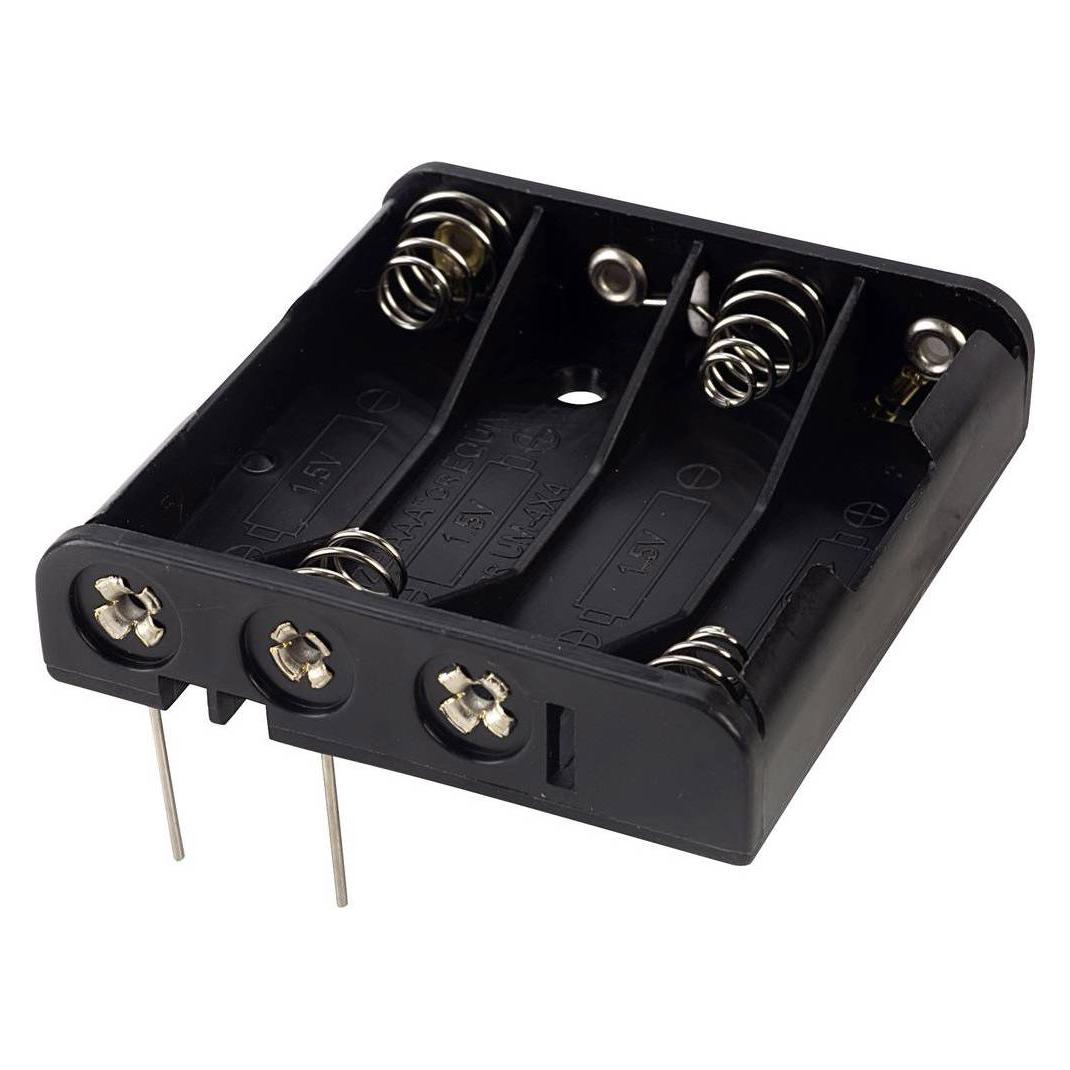 Tru Components Batteriehalter 4 Kontaktpole (BH441P)