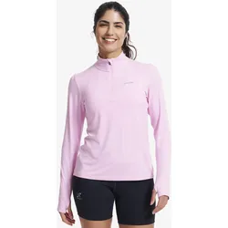 Impulse Half-zip Top Damen Pink Melange, Größe:L - Damen > Oberteile > Longsleeves - Rosa