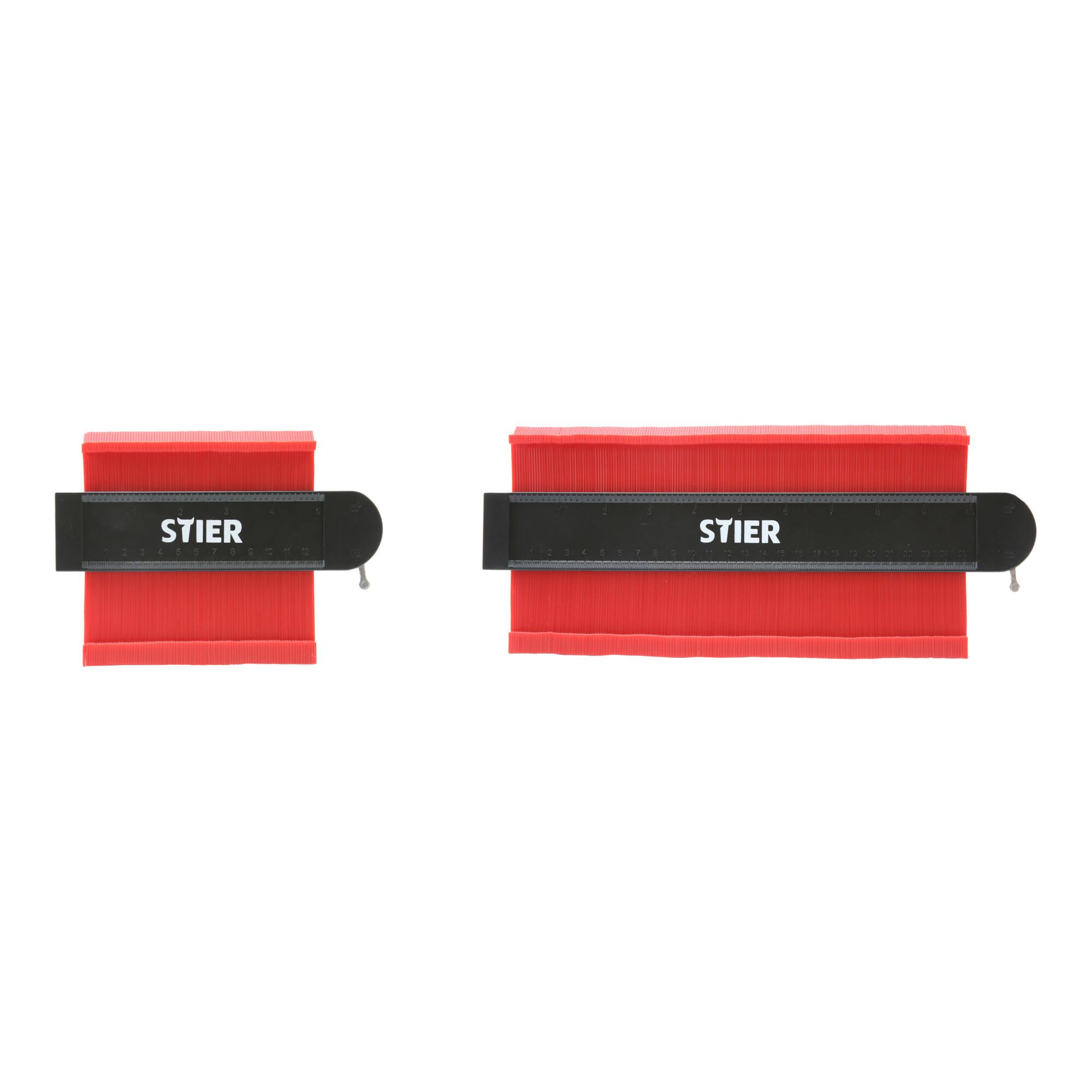 STIER Konturenlehre Set 310 mm und 180 mm (905759)