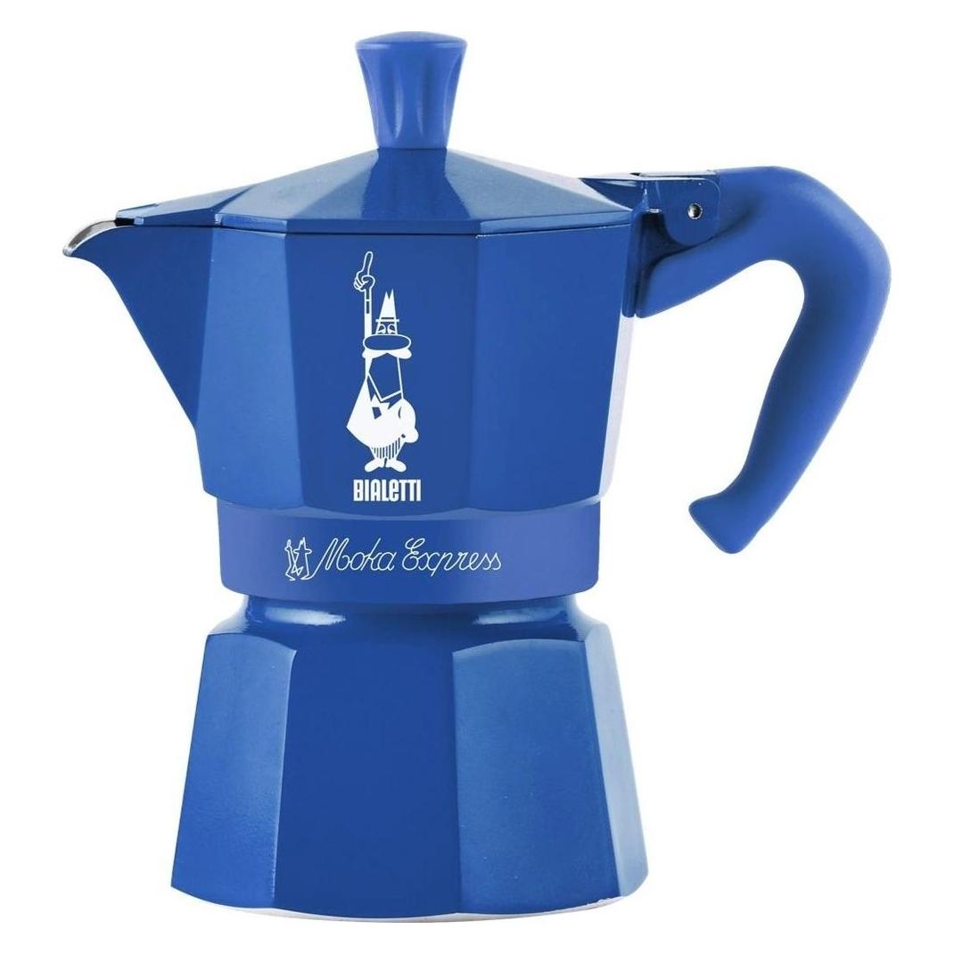 Bialetti Moka Express 3 T Candyland 3 Tassen, blau (3 Tassen) (0005464)