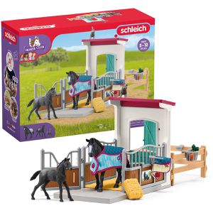 schleich Spielset HORSE CLUB 42611, ab 5 Jahre, Pferdebox mit Stute und Fohlen, 34 Teile