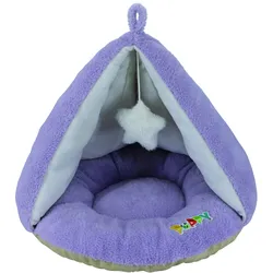 NOBBY Komfort Zelt oval "PUPPY" flieder D x h: Ø 50 x 37 cm