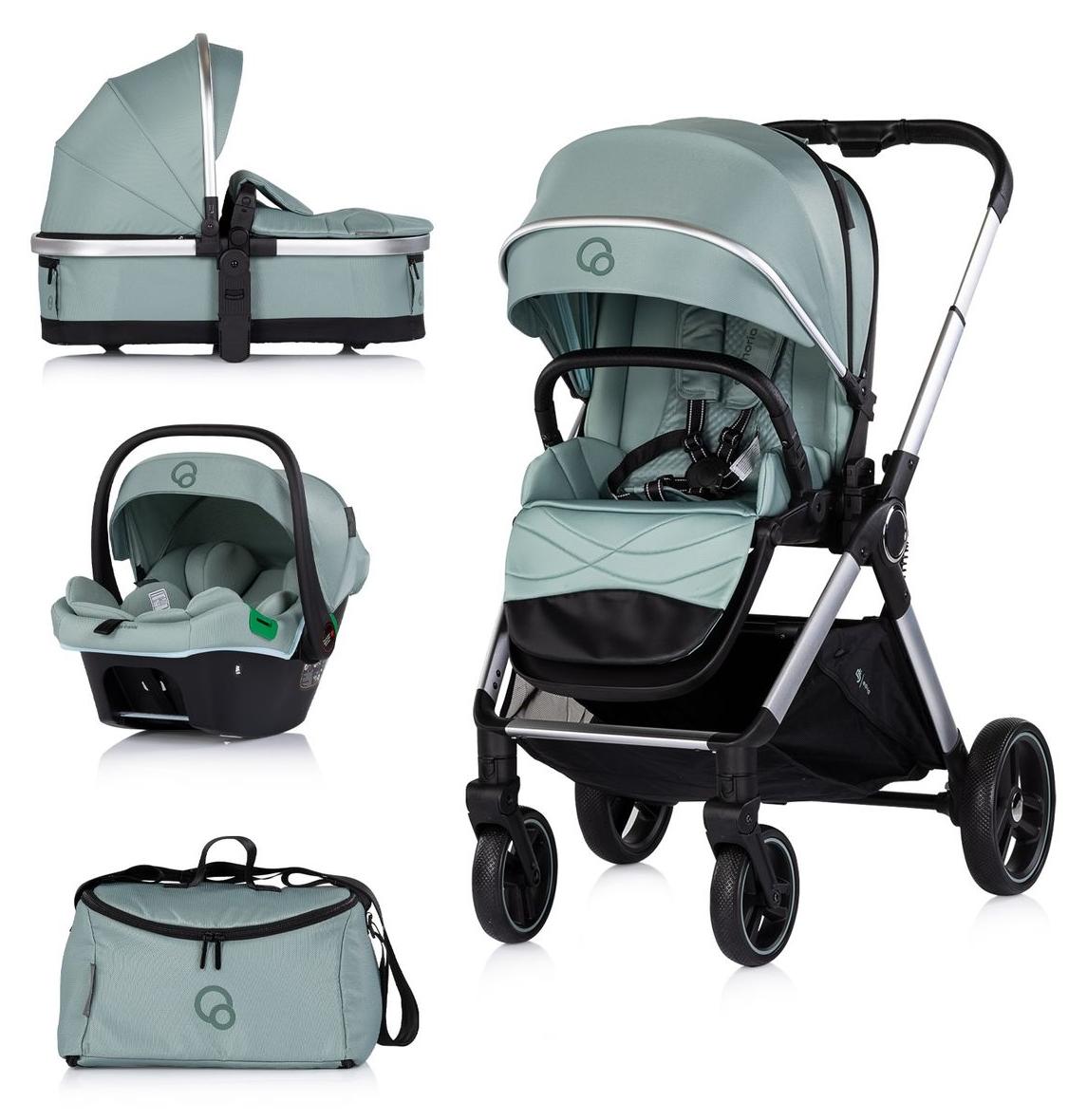 Chipolino Kombikinderwagen Euphoria 3in1 Sportsitz Babyschale umbaubar klappbar