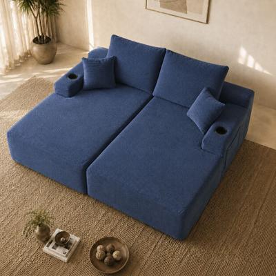 Dovelina NEW1-69 Cloud Sectional Couch L-Shape Chaise with R-Shape Chaise with Deep Seat and