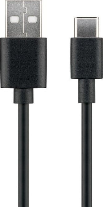MicroConnect USB 3.1 naar USB-C kabel, USB-A naar USB-C, 0,5 meter, zwart