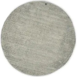 Tom Tailor Wollteppich   ¦ silber ¦ Viskose ¦ Maße (cm): H: 1,5  Ø: 140.0