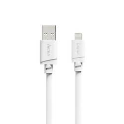 hama 00201800 Ladekabel, USB-A - Lightning, für iPhone/iPad, MFi, 1 m, Weiß