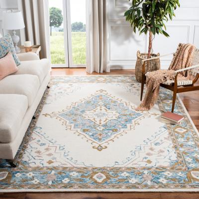 SAFAVIEH Handmade Micro-Loop Deva Modern Wool Rug