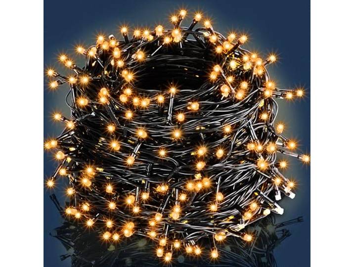 Monzana Lichtketting 600 LED Indoor Outdoor IP44 60m Stroombesparende Stekker Lichtketting Kerstverlichting Warm Wit