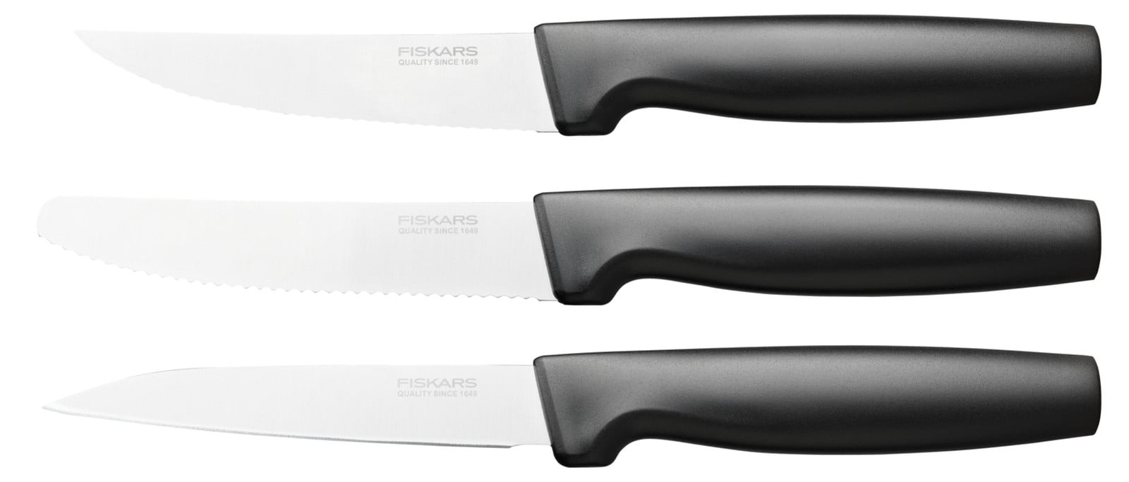 Fiskars Functionele Vorm Set van Drie Kleine Messen