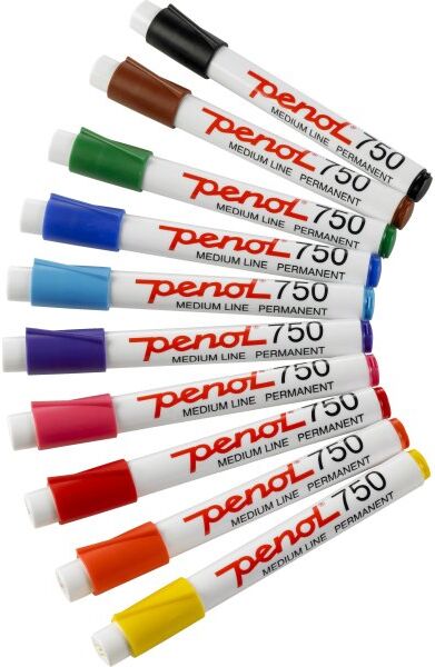 Penol 750 Permanent Marker   Rød