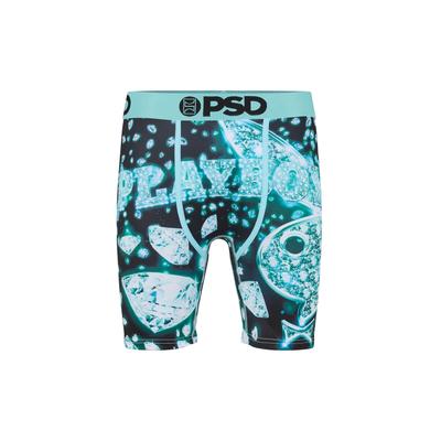 Boxershorts PSD "PSD PLAYBOY VVS", Herren, Gr. L, 1 Stk., bunt (multi), 88% Polyester, 12% Elasthan, Unterhosen