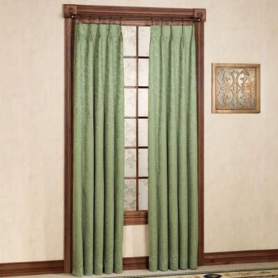 Belle Maison(R)/Window Gabrielle Pinch Pleat Curtain Pair, 48 x 84, Pear