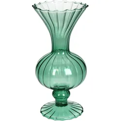 Vase RETRO grün (BHT 10x21,50x10 cm) - BHT 10x21,50x10 cm